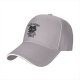 Black baseball cap with 'Guess What Nobody Cares' cat graphic