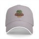Black baseball cap with frog holding knife and 'I'm at my limit' print