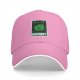Black baseball cap with green 'DISOBEY' portrait graphic