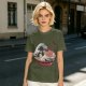 Olive T-Shirt Featuring The Great Wave Off Kanagawa Ramen Bowl Art