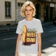 Olive graphic tee with playful bread character and 'Ready or Not Here I Crumb' text