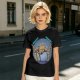 Olive T-Shirt With Rocking Stone Alien Robot And Amaze Text Print