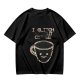 Olive Glitch Coffee Themed Graphic T-Shirt