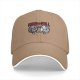 Black Baseball Cap With Rock And Roll Cartoon Graphic Design