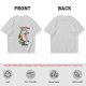 Olive T-shirt with Dancing Rainbow Unicorn Graphic Print