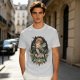 Olive T-Shirt with Dark Peter Pan and Tinker Bell 'Lost Boy' Graphic