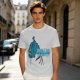 Olive Graphic T-Shirt with Blue Tiger and Studio Derpy Text