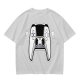 Olive T-Shirt With Cartoon Game Controller Graphic