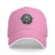 Black baseball cap with mystical occult graphic print
