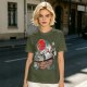 Studio Ghibli Characters Boat Graphic Olive T-Shirt