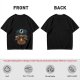Oversized Army Green T-Shirt With Funny Tech Campfire Graphic