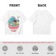 Olive T-shirt with Great Wave Ramen Bowl Graphic Design
