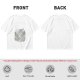 Olive Green Crewneck T-Shirt With Whimsical Graphic Print