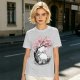 Olive T-shirt with Totoro and Cherry Blossom Tree Art Print