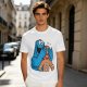 Olive T-shirt with Cookie Monster covering gingerbread man’s eyes