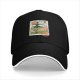 Black Baseball Cap with Howl's Moving Castle Scarecrow Stamp Art