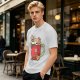 Olive T-Shirt With Cute Capybara In Christmas Hot Cocoa Mug Print