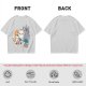 Olive T-Shirt With Cute Cats Enjoying Pizza And Snacks Print