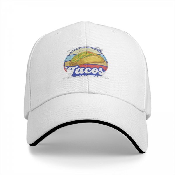 I'm Here For Tacos A Tac-Hoe If You Will Black Baseball Cap