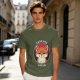 Olive T-Shirt With Zero Fox Given Grumpy Fox Graphic Print
