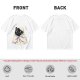 Olive T-shirt with Cute Black Cat Wrapped in Blanket Graphic
