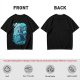 Olive Green T-Shirt With Mystical Ancient Tree Face Print