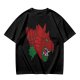 Olive T-Shirt With Fierce Armored Beast Head Graphic
