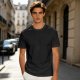 Oversized Olive Green Crewneck T-Shirt with Subtle Chest Graphic