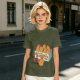 Olive T-Shirt With Cartoon Chicken Nuggets Box Print
