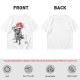 Olive T-shirt with Samurai Swordsman and Red Sun Print