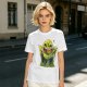 Olive T-Shirt With Playful Green Slime Monster Graphic