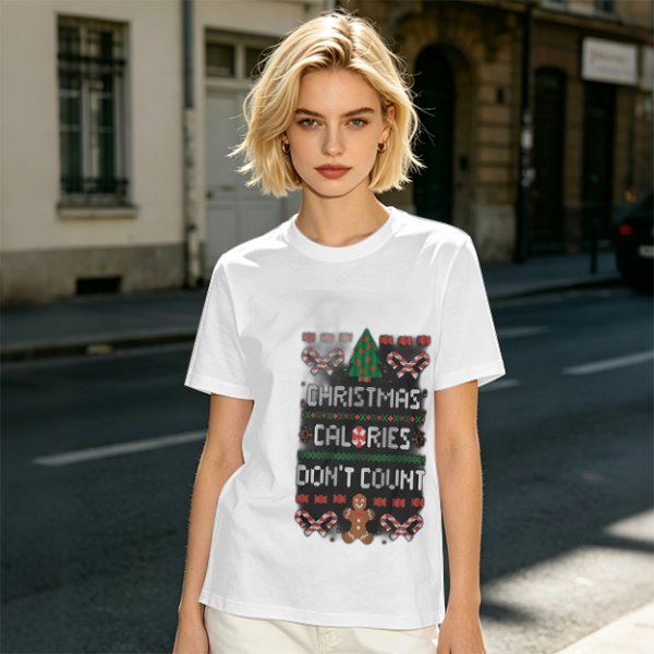 Christmas Calories Don't Count Ugly Christmas T-Shirt