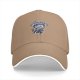 Black Baseball Cap With Metallic Graphic Print Design