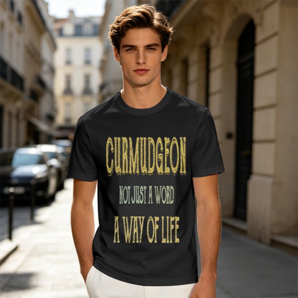 Curmudgeon Not Just A Word A Way Of Life Graphic T-Shirt