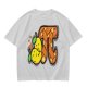 Olive green t-shirt with pear pi pie graphic design