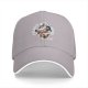 Black baseball cap with 'Enjoy The Grind Assholes!' cartoon print