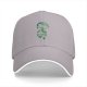 Black Baseball Cap With Kodama Forest Spirit Graphic Print