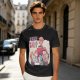 Olive T-Shirt with Friendship Themed Cartoon Crew Print