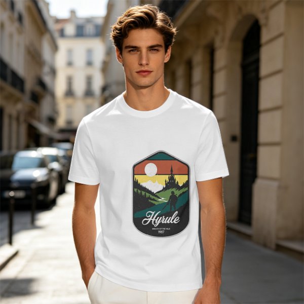 Hyrule Landscape Graphic Tee For Fans Of The Legend Of Zelda