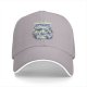 Black baseball cap with 'Forced to Work' office alien graphic