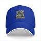 Black baseball cap with pizza first destroy later godzilla graphic