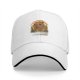 Black baseball cap with cute capybara graphic and playful text