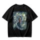 Olive T-Shirt With Sorcerer Mickey Starry Night Artwork