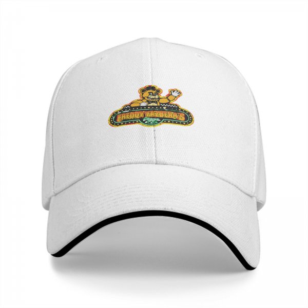 Black Baseball Cap With Freddy Fazbear Pizzeria Logo