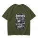 Olive T-Shirt With Funny Manifesting Snacks Success Quote Print