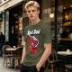 Olive green graphic t-shirt with Kool Dad and Kool-Aid mascot print