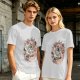 Olive Green T-Shirt with Studio Ghibli Character Collage Print