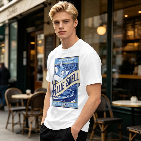 Blue Shell Brewing Co Mushroom White Ale T-Shirt