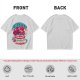 Olive T-shirt with Cherry Surf Cupcake Beach Graphic Print
