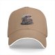 Black baseball cap with Relax Die skeleton palm tree graphic